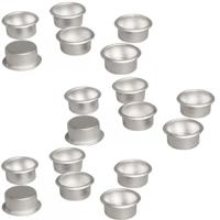 18x metalen dinerskaars houders - decoratie - bloemstukje - kerststukje - Dia 22 mm