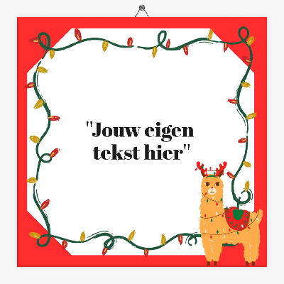Tekst tegeltje Kerst lampjes Tekst tegeltje Kerst lampjes