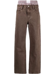 Alexander Wang jean à taille haute - Marron