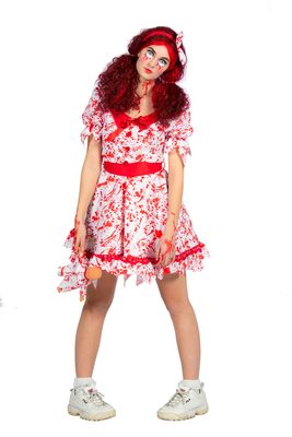 Halloween outfit met bloed