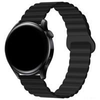 Samsung Galaxy Watch 6 Magnetische Siliconen Band - Zwart Samsung Galaxy Watch 6 Magnetische Siliconen Band - Zwart