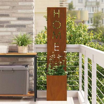 Tuin Privacy Screen Fretwerk Roestig 32 x 140 cm Cortenstaal