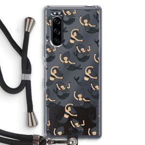 Zeemeermin: Sony Xperia 5 Transparant Hoesje met koord