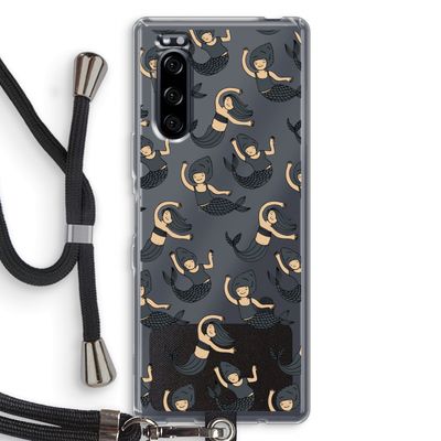 Zeemeermin: Sony Xperia 5 Transparant Hoesje met koord