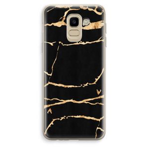 Gouden marmer: Samsung Galaxy J6 (2018) Transparant Hoesje