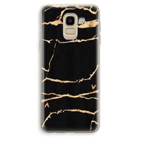 Gouden marmer: Samsung Galaxy J6 (2018) Transparant Hoesje