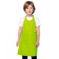 Basic keukenschort lime groen voor kinderen   -