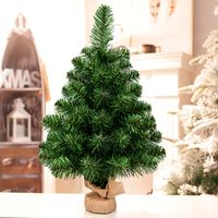 60/90cm Kunstkerstboom Dennenboom met Cementvoet Kerstboom PVC-Naalden Kunstboom voor Kerstmis Groen