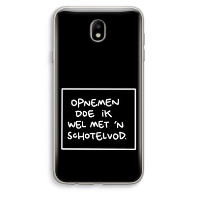 Schotelvod: Samsung Galaxy J7 (2017) Transparant Hoesje