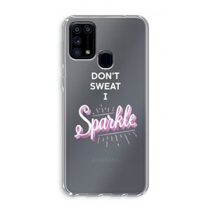 Sparkle quote: Samsung Galaxy M31 Transparant Hoesje