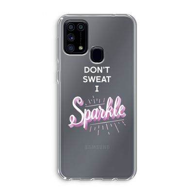 Sparkle quote: Samsung Galaxy M31 Transparant Hoesje