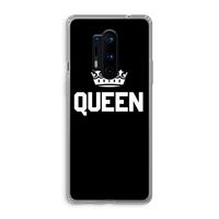 Queen zwart: OnePlus 8 Pro Transparant Hoesje