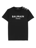 Balmain Kids t-shirt à logo imprimé - Noir - thumbnail