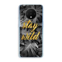 Stay wild: OnePlus 7T Transparant Hoesje
