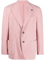 Lardini blazer à simple boutonnage - Rose