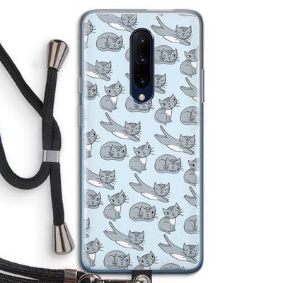 Poezen: OnePlus 7 Pro Transparant Hoesje met koord