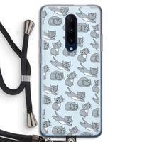 Poezen: OnePlus 7 Pro Transparant Hoesje met koord