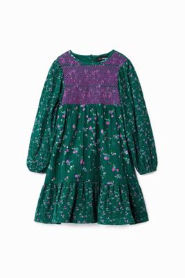 Bloemen overhemdjurk - GREEN - 7/8 Bloemen overhemdjurk - GREEN - 7/8