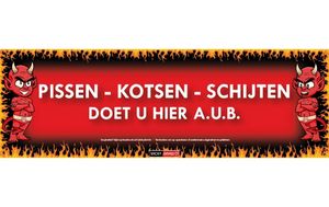 Pissen-Kotsen-Schijten Sticky Devil sticker