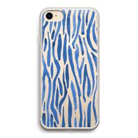 Blauwe nerven: iPhone 7 Transparant Hoesje