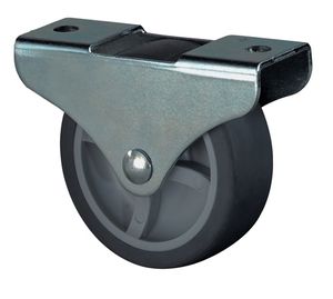 BS Rollen Kastwieltje | wiel-d. 30 mm draagvermogen 35 kg | materiaal wiel rubber | met schroefplaat | 1 stuk - E51.030 E51.030