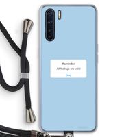 Reminder: Oppo A91 Transparant Hoesje met koord