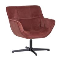 Woood Wibo fauteuil Bruinrood