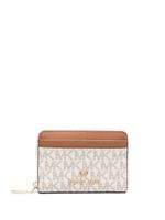 Michael Michael Kors porte-cartes en cuir artificiel à motif monogrammé - Blanc