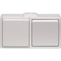 N & L 16047 Compleet Opbouw spatwaterdicht Wit 1 stuk(s)