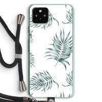 Simple leaves: Pixel 5a 5G Transparant Hoesje met koord