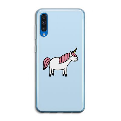 Eenhoorn: Samsung Galaxy A50 Transparant Hoesje