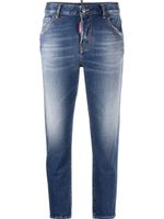 DSQUARED2 jean à coupe courte - Bleu