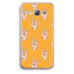 Rock: Samsung Galaxy J3 (2016) Transparant Hoesje