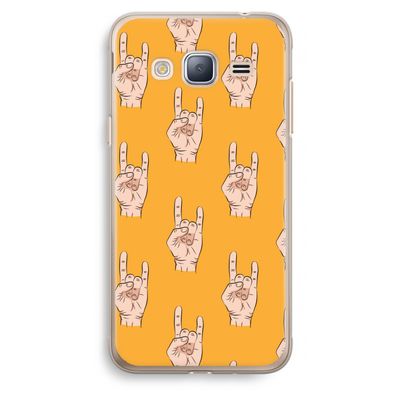 Rock: Samsung Galaxy J3 (2016) Transparant Hoesje