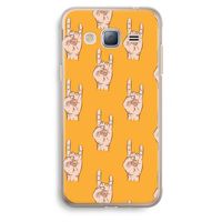 Rock: Samsung Galaxy J3 (2016) Transparant Hoesje