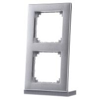 486260  - Frame 2-gang aluminium 486260