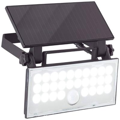 Brilliant Zwarte muurlampLuton solar - G40421/06