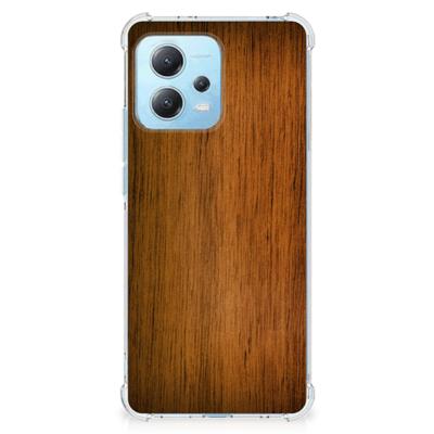 Xiaomi Redmi Note 12 5G Stevig Telefoonhoesje Donker Hout Xiaomi Redmi Note 12 5G Stevig Telefoonhoesje Donker Hout