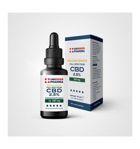 CBD full spectrum 2,5% golden drops