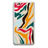 Colored Zebra: Huawei Ascend P10 Lite Transparant Hoesje