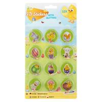 Creative Craft Group Grafix pasen 12 3d stickers met glitter