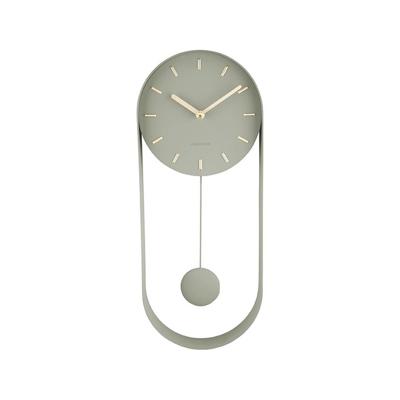 Wandklok slinger charme Groen