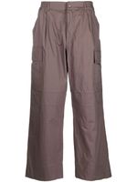 There Was One pantalon ample en coton à poches cargo - Marron