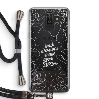 Good stories: Samsung Galaxy J8 (2018) Transparant Hoesje met koord