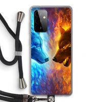 Fire & Ice: Samsung Galaxy A72 5G Transparant Hoesje met koord