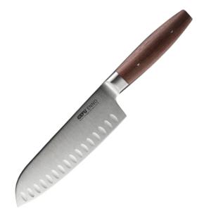 GEFU - Santoku Mes, 18 cm, Staal, Walnoothout - GEFU ENNO