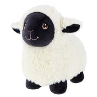 Keel Toys pluche schaap/lammetje knuffeldier - wit/zwart - lopend - 18 cm   - - thumbnail