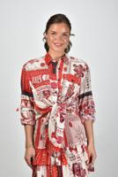 Marant Etoile blouse Nathy CH0212FA-C1J16E red/ecru