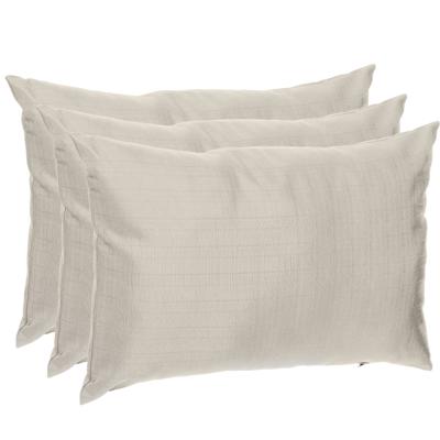 Hesperide Sierkussen - 3x - 30 x 50 cm - beige - polyester - uv/waterbestendig - binnen/buitenkussen