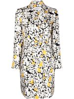 Lanvin robe portefeuille ceinturée à fleurs - Blanc